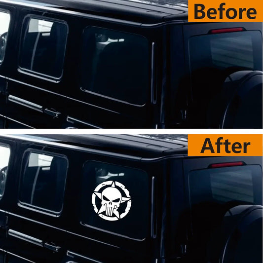 Army Star Vinyl Decal Sticker – Jeep Wrangler & All 4x4 Models | 3 Patterns, 4 Sizes, 4 Styles - 200000182:193#A;355:203282825#Laser;5:361385#20x20cm-  DRIVEN - 2