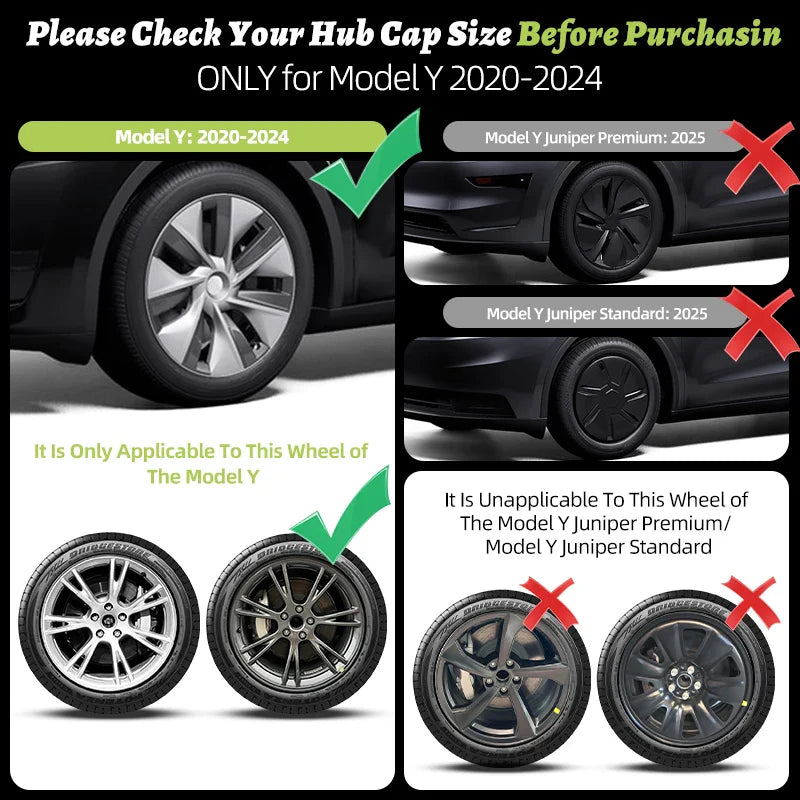 19" Blade Wheel Cover Caps for Tesla Model Y (2020–2024) | 4-Piece Full Coverage Hub Cap Set - 14:29#Cyclone Style;200007763:201336106-14:347#Arachnid Style;200007763:201336106-14:10#Storm Style;200007763:201336106-14:175#New Turbine Style;200007763:201336106-14:193#Blade Style;200007763:201336106-  DRIVEN - 3