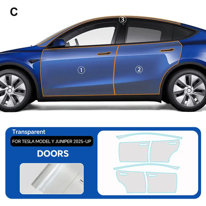 Precut PPF for Tesla Model Y Juniper (2025–2026) | 9-Mil Anti-Scratch TPU Film Full Coverage - 14:193#Front;355:203282823#Y Juniper 2025 2026;5:200000990#Clear Film-14:350852#Whole Set;355:203282823#Y Juniper 2025 2026;5:200000990#Clear Film-14:29#Hood;355:203282823#Y Juniper 2025 2026;5:200000990#Clear Film-14:691#Doors;355:203282823#Y Juniper 2025 2026;5:200000990#Clear Film-14:10#Rear Trunk;355:203282823#Y Juniper 2025 2026;5:200000990#Clear Film-  DRIVEN - 8