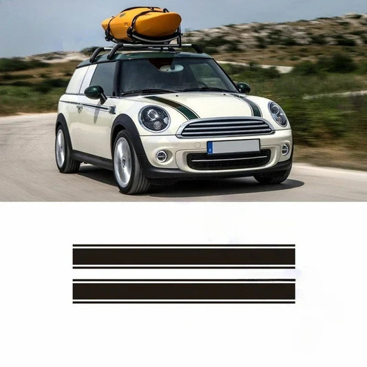 Sport Stripe Hood Bonnet Decal for Mini Cooper (R50–R61, F54–F60) | 2-Piece Engine Cover Vinyl Sticker - 200000182:350853-  DRIVEN - 1