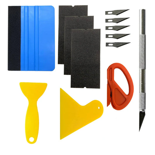 Car Vinyl Wrap Tool Kit | Squeegee, Scraper & Foil Tools for Auto Wrapping - 14:10#13PCS-  DRIVEN - 1