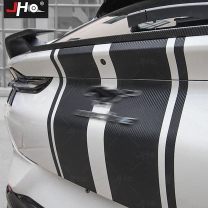 Ford Mustang Mach-E Hood & Body Stripe Decal Kit – 3D Carbon Fiber Vinyl (2021–2023) - 200000182:193#Stripe Sticker Kit-  DRIVEN - 6