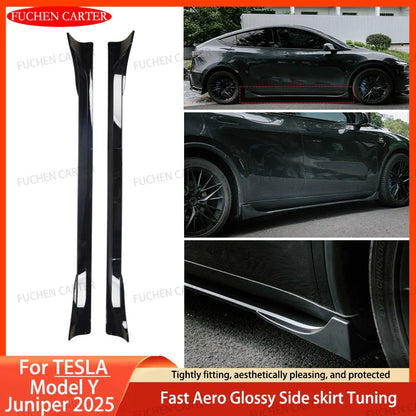 ABS Side Skirt Extension Body Kit for Tesla Model Y Juniper (2025) | Fast Aero Gloss Finish - 14:200004889#Matte Black-14:200004890#Bright Black-14:200004891#Bright carbon-14:200003699#Matte carbon-  DRIVEN - 1