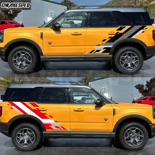 Racing Sport Body Side Decal for Ford Bronco & SUV Hardcore / Raptor Style | Vinyl Wrap Sticker - 200000182:193#G-D G-S-W-  DRIVEN - 2