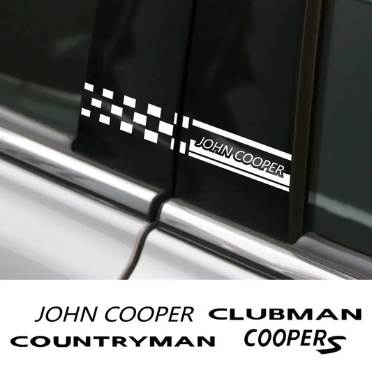 B-Pillar Window Decal for Mini John Cooper Works (R55, R56, R59, R60, R61) | 2-Piece Vinyl Sticker - 200000182:10#For coopers;5:200000990#Black-  DRIVEN - 1