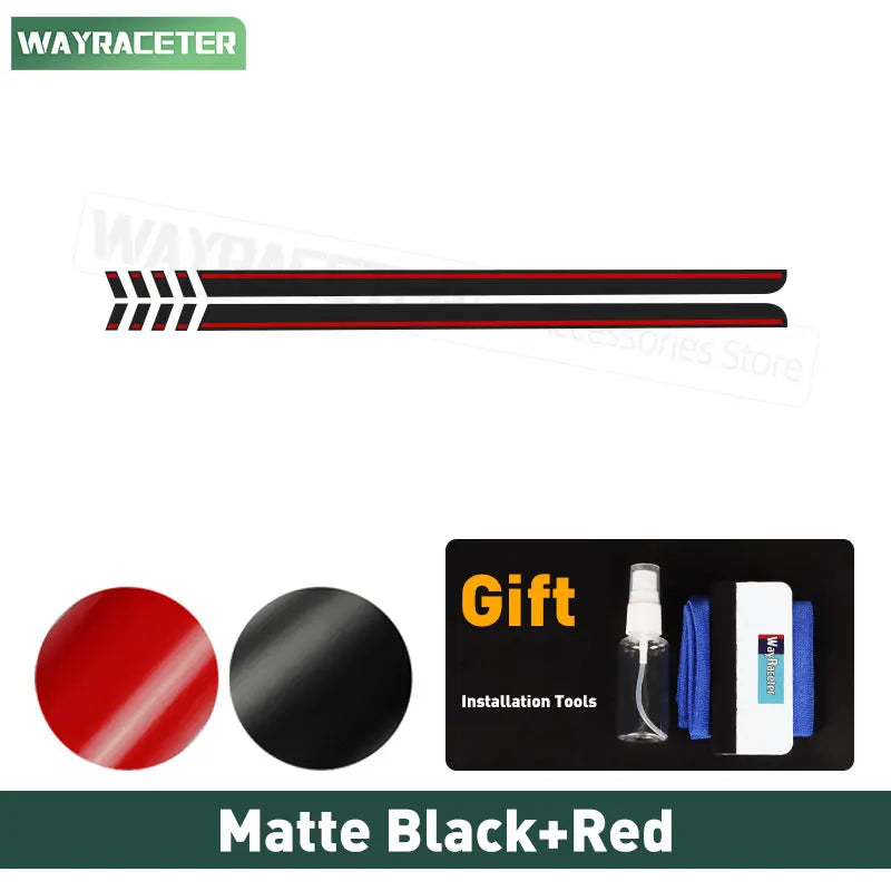 First Edition Door Side Skirt Stripe Decal for Ford Bronco | 2-Piece Vinyl Sticker Kit - 200000182:10#Matte black Gray;5:200000990#For 2-door-200000182:350852#Glossy carbon black;5:200000990#For 2-door-200000182:29#Glossy black Gray;5:200000990#For 2-door-200000182:691#Matte black Red;5:200000990#For 2-door-200000182:173#Glossy white;5:200000990#For 2-door-  DRIVEN - 15