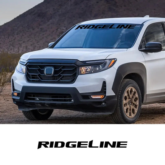 Front Windshield Decal for Pickup Trucks | Custom Vinyl Graphic Cover - 200000182:29#Glossy White-  DRIVEN - 2