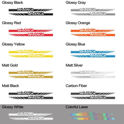 Door Side Stripe Decal for Ford Maverick XL / XLT / Lariat (2022–2023) | 2-Piece Vinyl Graphic - 200000182:193#Glossy Black-200000182:350852#Glossy Orange-200000182:10#Glossy Red-200000182:691#Glossy Gray-200000182:29#Glossy White-  DRIVEN - 5
