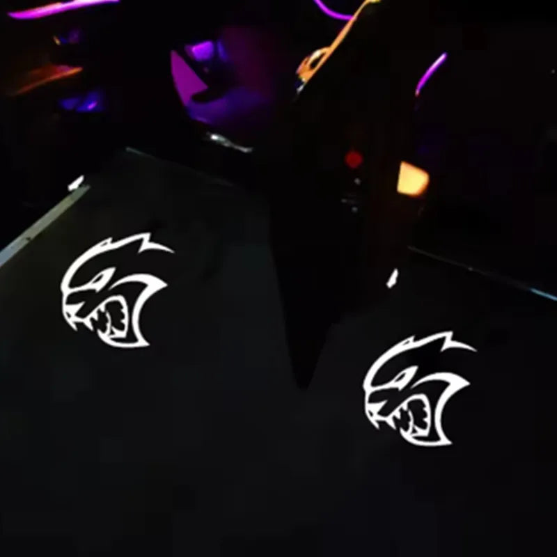 LED Door Logo Projector Welcome Light for Dodge Charger / Challenger | Ghost Shadow Puddle Light