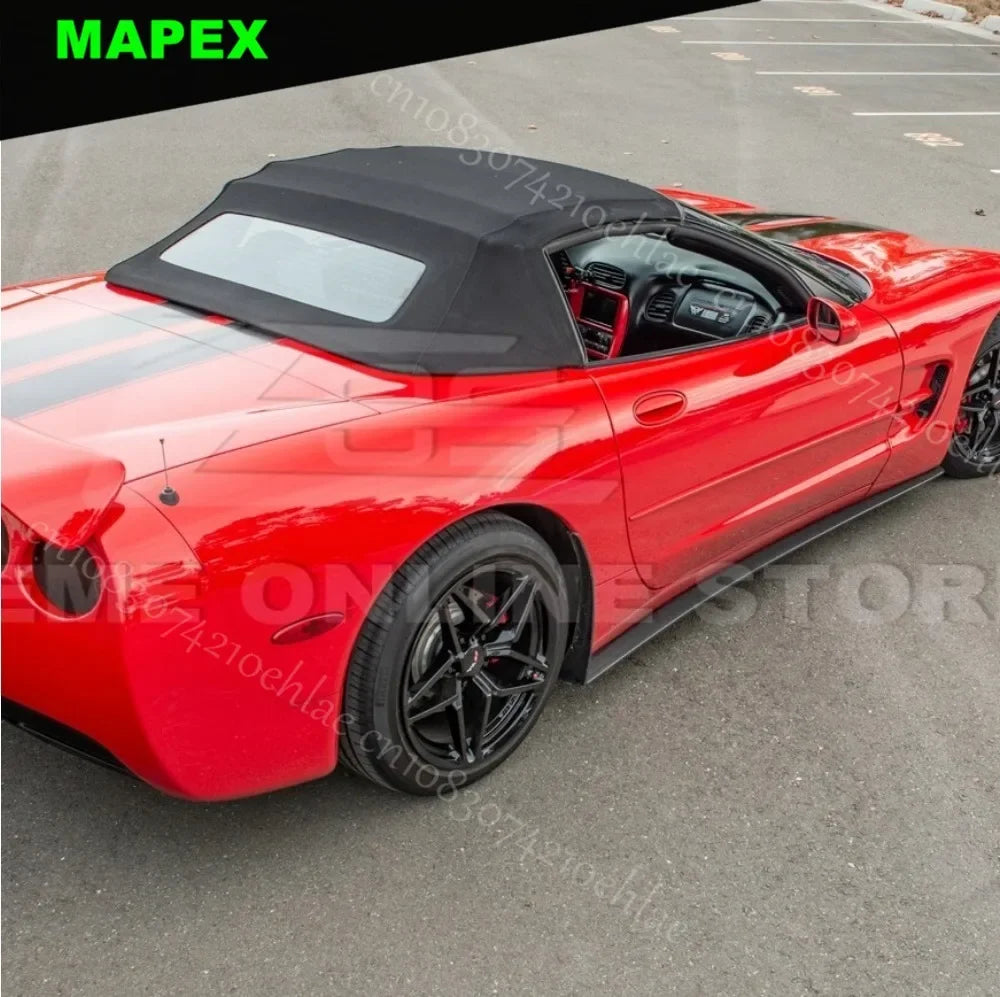 ZR1-Style Carbon Fiber Side Skirts Rocker Panel for Corvette C5 (1997–2004) | Adhesive/Screw-On Pair