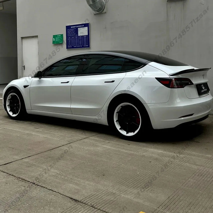 18" Replacement Hub Cap Wheel Covers for Tesla Model 3 (2017–2023) | 4-Piece ABS Set - 14:201452420#Gloss Black-14:202530813#Orange-14:10#White-14:201504124#Pepper White-14:203603266#Purple-  DRIVEN - 4