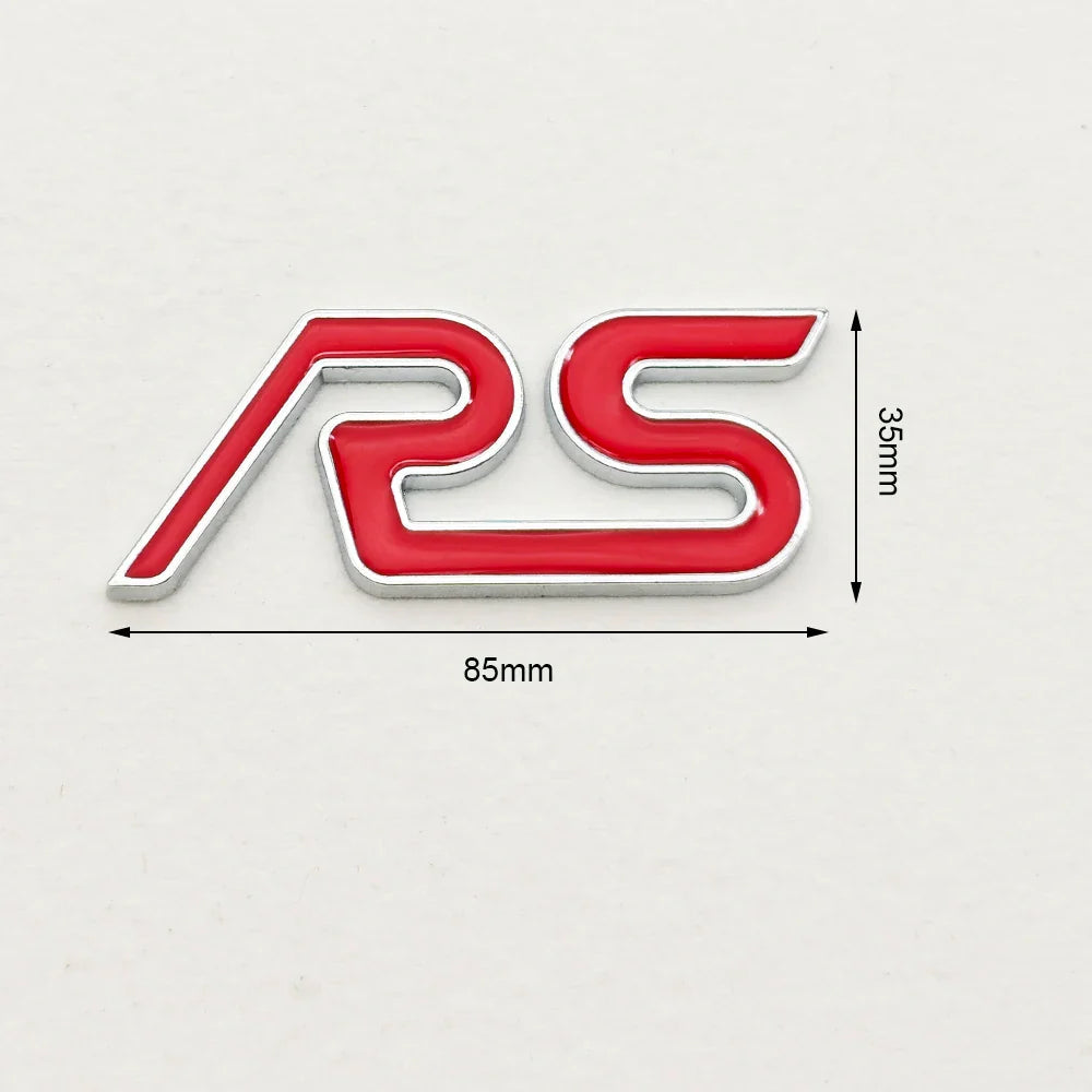 3D Metal RS Logo Badge | Grille, Fender & Trunk Sticker for Ford Fiesta / Focus RS - 200000182:10#Grill Red-200000182:691#Sticker Black-200000182:366#Grill Black-200000182:350852#Grill Blue-200000182:29#Sticker Blue-  DRIVEN - 3