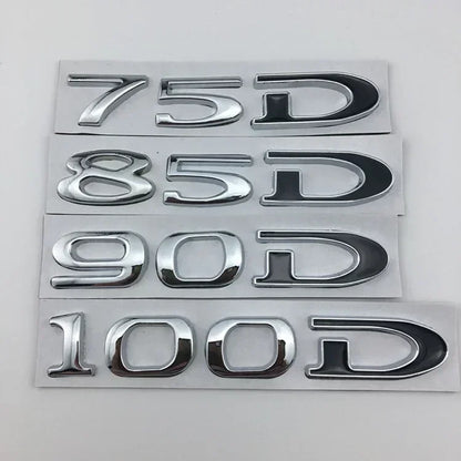 Rear Boot Trunk Tailgate Emblem Badge for Tesla Model 3 / S / X / Y | 75D 85D 90D 100D Sticker - 14:200004889#75D-14:200003699#75D-3-14:200002130#85D-14:200004890#75D-1-14:200004891#75D-2-  DRIVEN - 2