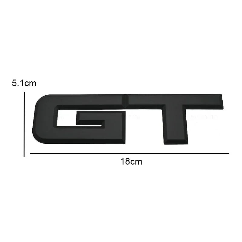3D Metal Rear Trunk Emblem Badge for Ford Mustang GT | Self-Adhesive Car Sticker - 200000182:350853-200000182:10-  DRIVEN - 3