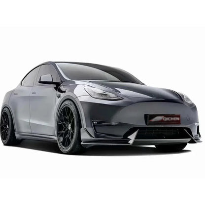 Real Carbon Fiber Side Skirt Splitters, Cupwings & Winglets for Tesla Model Y | Canards Body Kit - 14:200004889#FRP Matte Black-14:200004890#Carbon fiber-14:200004891#Forged carbon-  DRIVEN - 5