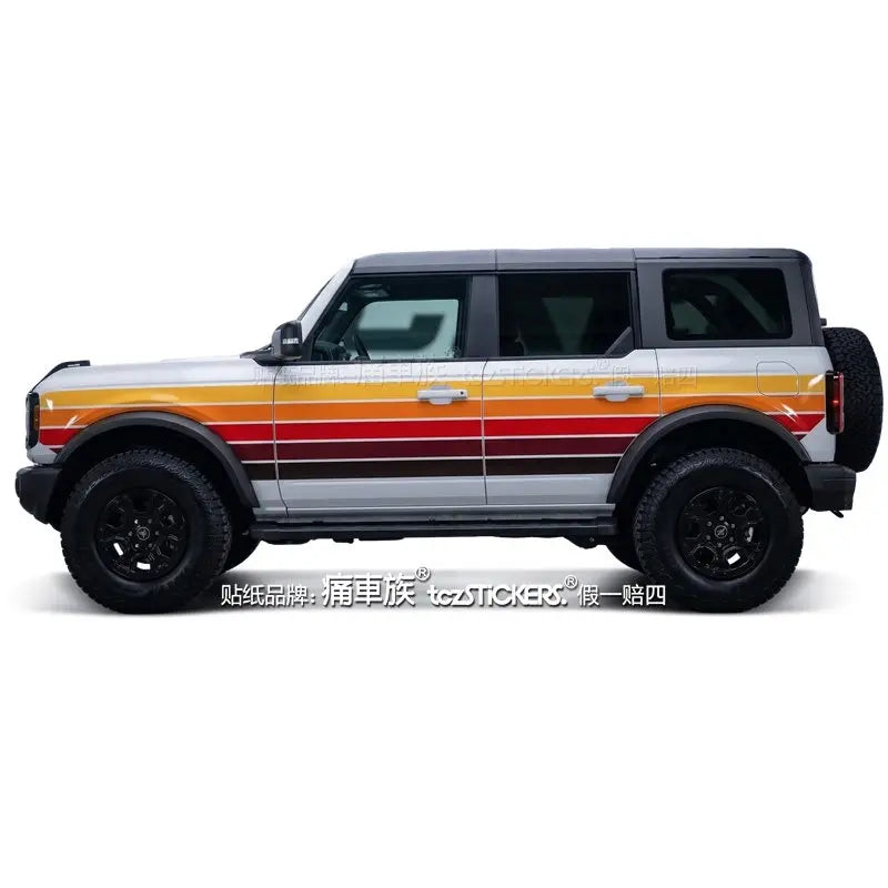 Full-Body Appearance Modification Sport Vinyl Decal Kit for Ford Bronco | Customized PVC Wrap - 200000182:175#G-200000182:173#H-200000182:496#I-200000182:350686#J-200000182:691#C-  DRIVEN - 13