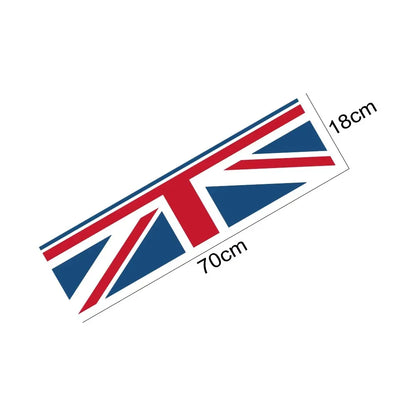 Union Jack Rear Trunk Decal for Mini Cooper One / JCW / S / Clubman / Countryman (F60, R60, R55) | Vinyl Styling Sticker - 200000182:193#Red Union Jack-200000182:29#Gray Union Jack-  DRIVEN - 6