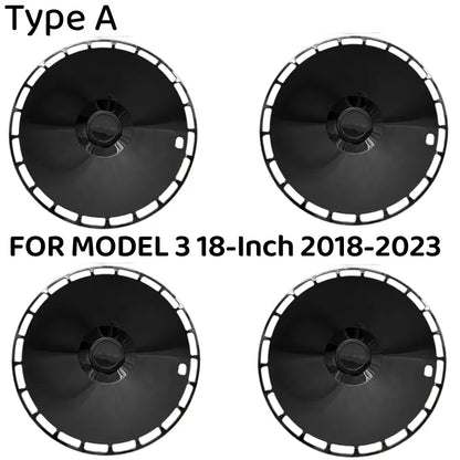 18" High Performance Replacement Hub Cap for Tesla Model Y (2020–2024) | 4-Piece Wheel Cover