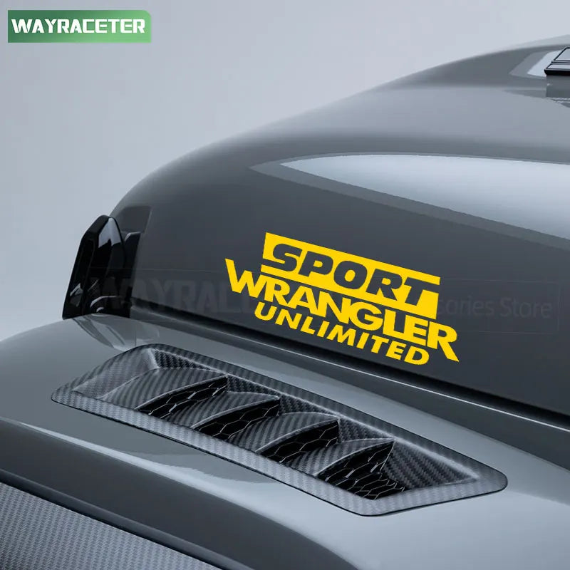 Jeep Wrangler Reflective Fender & Hood Decal – Rubicon / Unlimited / Sport | JK JL TJ YJ CJ - 200000182:193#Reflective black-200000182:29#Reflective white-200000182:350852#Reflective orange-200000182:175#Reflective green-200000182:10#Reflective red-  DRIVEN - 5