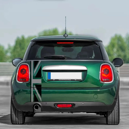 Union Jack Rear Trunk Decal for Mini Cooper One / JCW / S / Clubman / Countryman (F60, R60, R55) | Vinyl Styling Sticker - 200000182:193#Red Union Jack-200000182:29#Gray Union Jack-  DRIVEN - 5