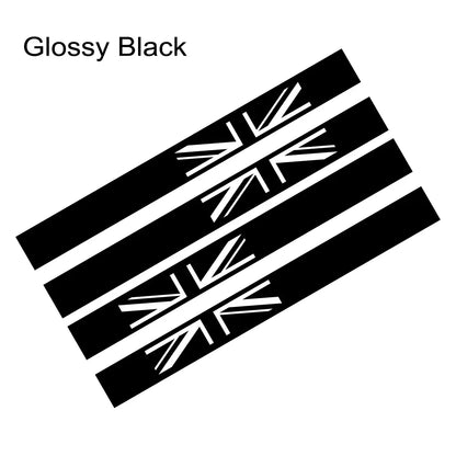 Union Jack Door Side Stripe Decal for Mini Cooper S (R55, R56, F55, F54, F60, R57, R59) | England Flag Vinyl - 200000182:350852#Matt Black-200000182:10#Glossy Red-200000182:175#Colorful Laser-200000182:366#Matt Silver-200000182:193#Glossy Black-  DRIVEN - 8