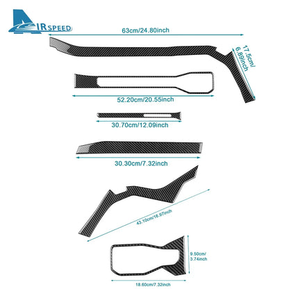 Real Soft Carbon Fiber Interior Trim for Ford Mustang GT / Dark Horse / EcoBoost (2024-2025) - 200000182:350853#Type B For LHD Black-200000182:350852#Type A For RHD Red-200000182:350850#Type A For RHD Black-200000182:350686#Type A For LHD Red-200000182:175#Type C For LHD Black-  DRIVEN - 5