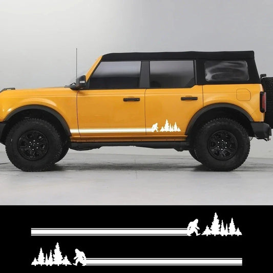 Bigfoot Side Stripe Decal for Ford Bronco (2021–2024) | Waterproof Off-Road Vinyl Graphics - 200000182:350852#Matt Black-  DRIVEN - 1