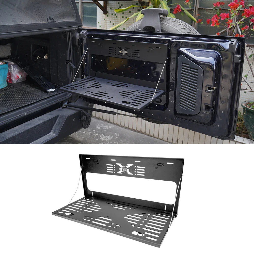 Ford Bronco Tailgate Table – Folding Luggage Shelf & Load Platform (2021–2025, 2 & 4-Door) - 14:193#Ford Bronco czj-  DRIVEN - 1