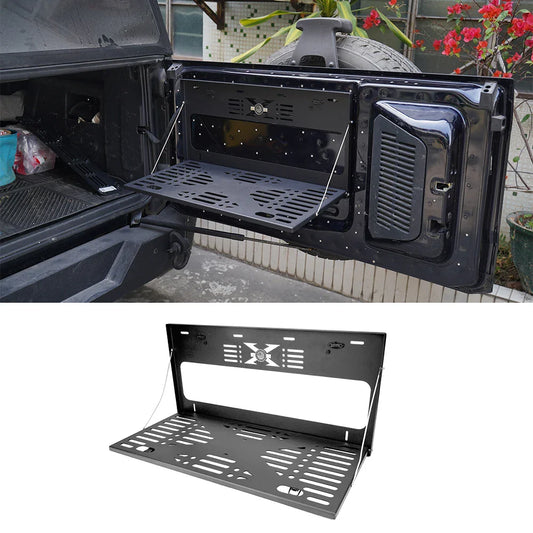 Ford Bronco Tailgate Table – Folding Luggage Shelf & Load Platform (2021–2025, 2 & 4-Door) - 14:193#Ford Bronco czj-  DRIVEN - 1