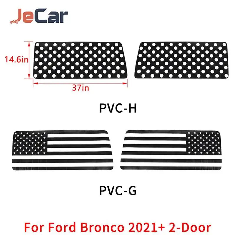 Rear Window Tint Decal Ornament for Ford Bronco (2021+) | PVC Privacy Sticker - 200000182:691#PVC C-200000182:29#PVC B-200000182:193#PVC A-200000182:366#soft carbonfiber D-200000182:350852#PVC D-  DRIVEN - 3