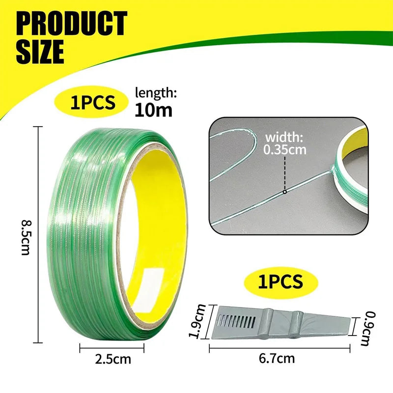 Vinyl Wrap Cutting Tape | Finish Line Tape for Car, Motorcycle & Boat Film Installation - 200000182:350852#only 5m tape-200000182:350853#10m with scraper-200000182:350850#5m with scraper-200000182:10#only 10m tape-  DRIVEN - 6