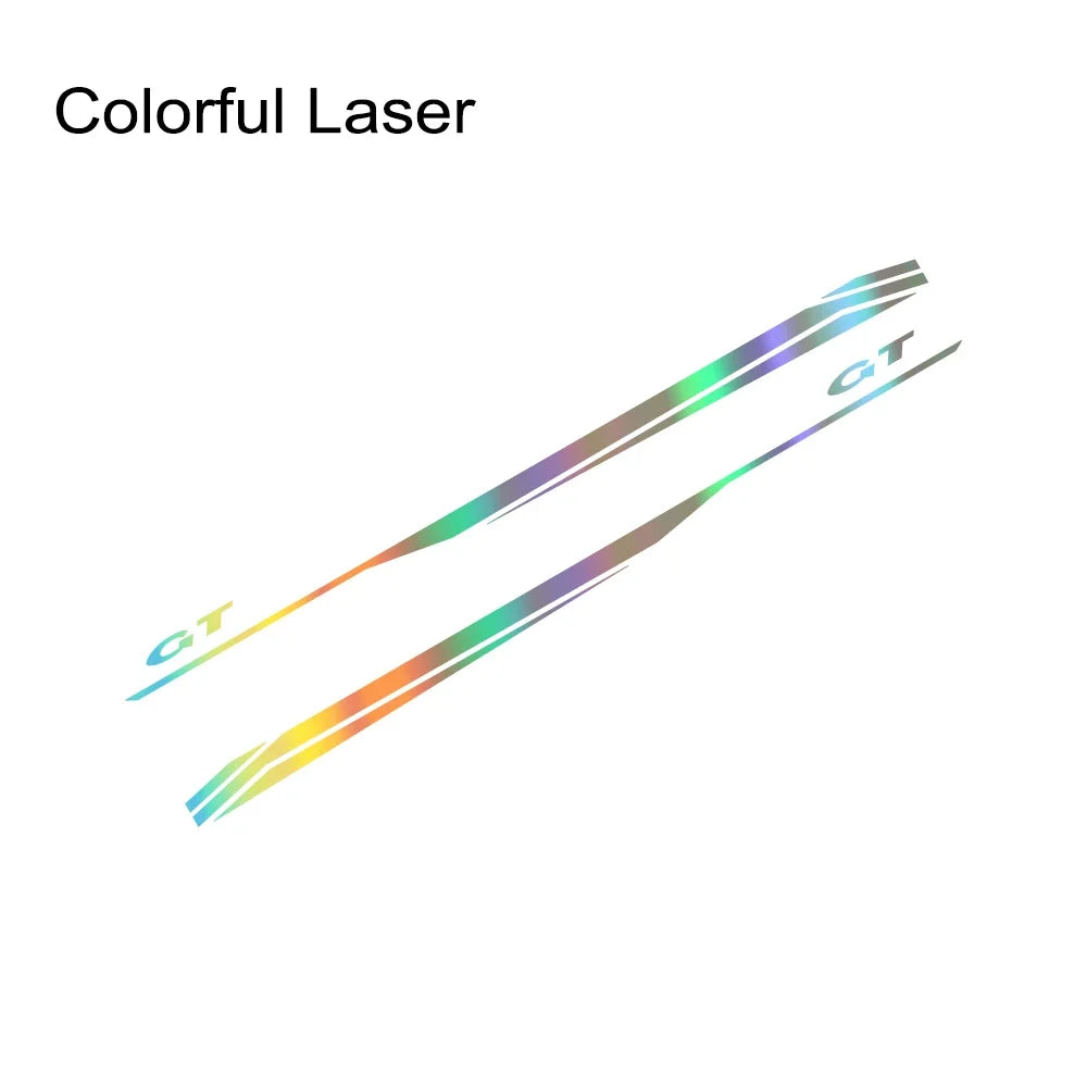 Door Side Graphic Stripe Decal for Ford Mustang GT 350 / 500 / GT4 / GT5 | Color Change Vinyl - 200000182:173#Matt Black-200000182:175#Glossy Blue-200000182:366#Glossy Yellow-200000182:350852#Glossy Orange-200000182:10#Glossy Red-  DRIVEN - 15