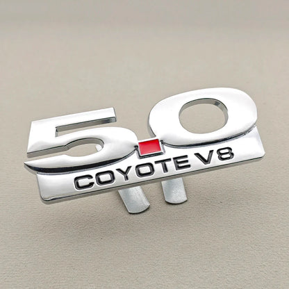 3D Metal 5.0 COYOTE V8 Badge | Grille, Trunk & Fender Emblem for Ford Mustang - 200000182:10#Sticker 5.0 Black-200000182:691#Sticker 5.0 Chrome-200000182:29#Sticker 5.0V8 Black-200000182:193#Sticker 5.0V8 Chome-200000182:173#Grill 5.0 Chrome-  DRIVEN - 11