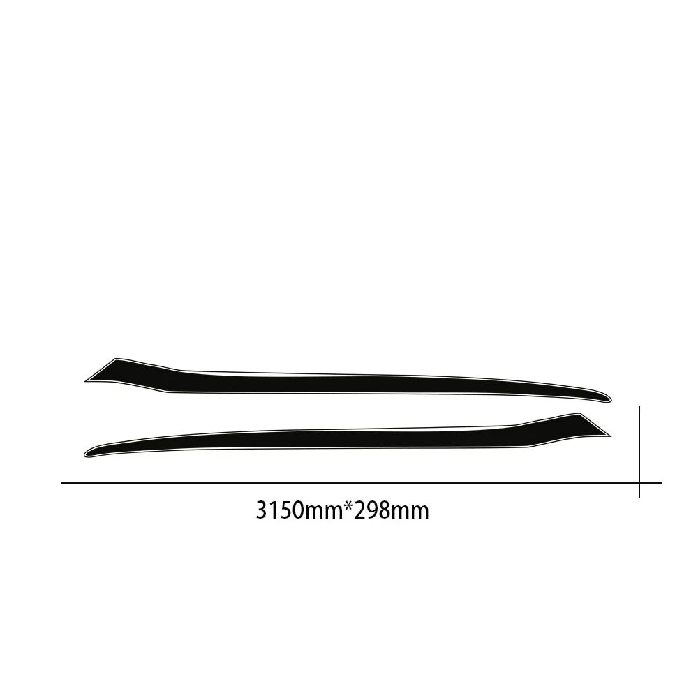 Full-Coverage Racing Stripe Kit | Door Side, Hood, Rear, Waistline & Skirt Vinyl Decal - 200000182:366#1 set Style 1;5:100014064#Glossy Red-200000182:366#1 set Style 1;5:100014065#Glossy Yellow-200000182:366#1 set Style 1;5:361385#Glossy Black-200000182:366#1 set Style 1;5:361386#Glossy Gray-200000182:175#1 Set Stye 2;5:361385#Glossy Black-  DRIVEN - 13