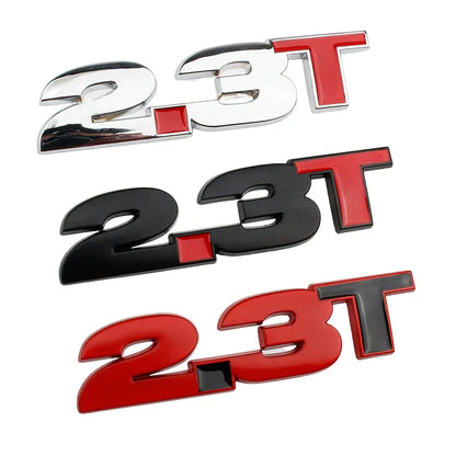 3D Metal 2.3T Displacement Badge for Ford Mustang GT / Shelby EcoBoost | Emblem Sticker - 200000182:691#C-200000182:29#B-200000182:193#A-  DRIVEN - 1