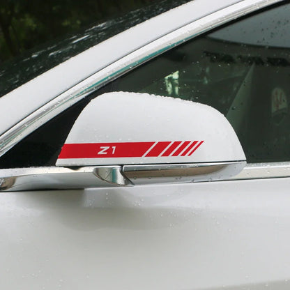 Side Mirror Decoration Sticker for BMW Z4 / M4 / M3 (E85, G29, F82, F83, F80) | 2-Piece Vinyl - 200000182:1052#For Z8;355:203282824#Silver White-200000182:1052#For Z8;355:203282825#Red-200000182:173#For Z1;355:203282825#Red-200000182:496#For Z3;355:203282823#Black-200000182:496#For Z3;355:203282824#Silver White-  DRIVEN - 3