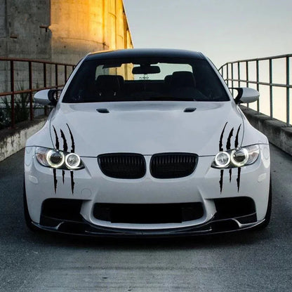 Ghost Claw Hood Vinyl Sticker | Creative Reflective Modification Decal for Cars - 200000182:29#Lights eyebrow White-200000182:193#Lights eyebrow Black-200000182:10#Lights eyebrow blue-200000182:691#Lights eyebrow Red-200000182:366#Lights hood Black-  DRIVEN - 3