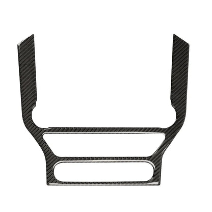 Carbon Fiber GPS Navigation Trim Frame for Ford Mustang GT (2015-2021) | Interior Vinyl Decal - 200000182:193#a set(Black)-200000182:350850#style A(Red)-200000182:350853#style B(Black)-200000182:10#a set(Red)-  DRIVEN - 9