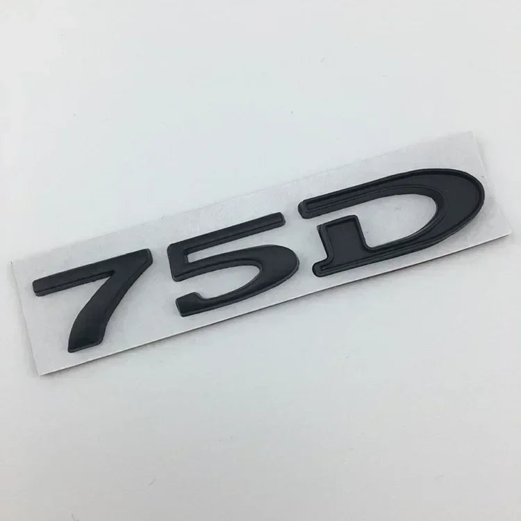 Rear Boot Trunk Tailgate Emblem Badge for Tesla Model 3 / S / X / Y | 75D 85D 90D 100D Sticker - 14:200004889#75D-14:200003699#75D-3-14:200002130#85D-14:200004890#75D-1-14:200004891#75D-2-  DRIVEN - 8