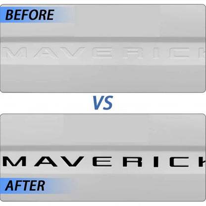 Tremor Rear Trunk Letter Sticker for Ford Maverick Tremor | Groove Insert Badge Decal
