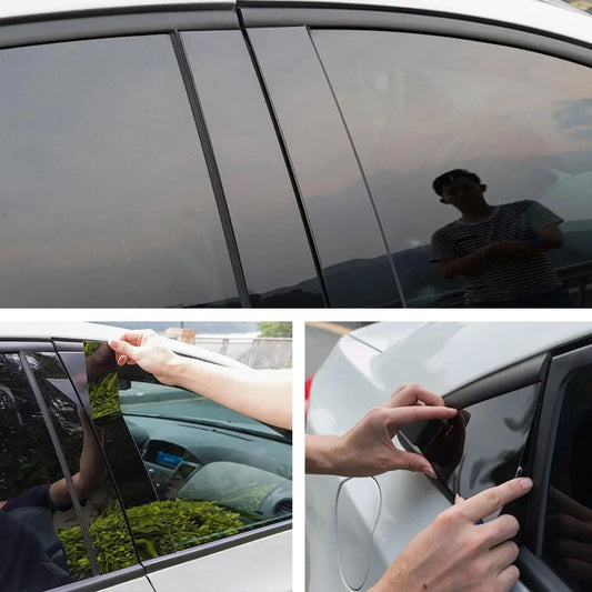Gloss Black Pillar Post Trim Cover – Dodge Ram 1500 2500 3500 (2009–2018) - 200000182:193#4 pieces-  DRIVEN - 2