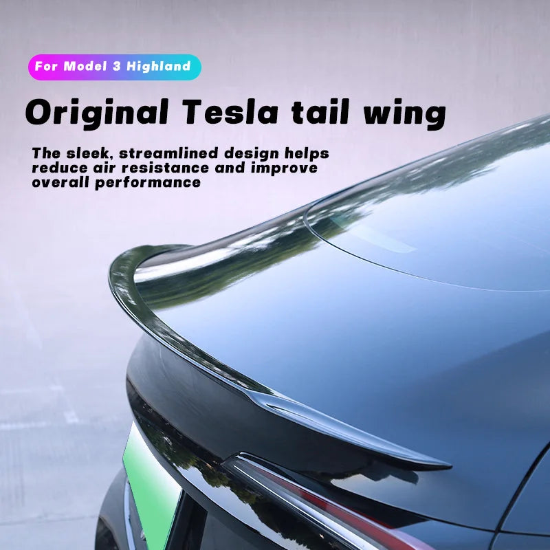 Matte Carbon ABS Rear Trunk Spoiler for Tesla Model 3 Highland Performance (2025) | Boot Wing - 14:200003699#abs matte;200007763:201336106-14:200003699#abs matte;200007763:201336342-14:200004891#abs gloss;200007763:201336106-14:200004891#abs gloss;200007763:201336342-14:200004890#abs matte carbon;200007763:201336342-  DRIVEN - 2