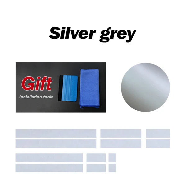 Front-to-Rear Racing Stripe Body Decal Kit | Hood, Roof, Trunk & Bonnet Vinyl Graphics - 200000182:366#Reflective Yellow-200000182:173#Reflective Blue-200000182:29#Gloss White-200000182:10#Gloss Red-200000182:200004890#Matte Black-  DRIVEN - 8