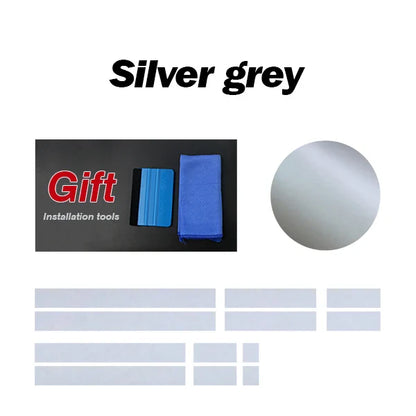 Front-to-Rear Racing Stripe Body Decal Kit | Hood, Roof, Trunk & Bonnet Vinyl Graphics - 200000182:366#Reflective Yellow-200000182:173#Reflective Blue-200000182:29#Gloss White-200000182:10#Gloss Red-200000182:200004890#Matte Black-  DRIVEN - 8