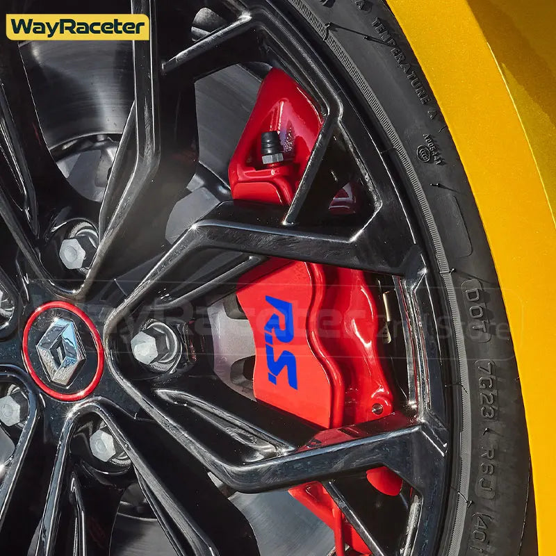 Renault Brake Caliper Decal Set – Hi-Temp Waterproof Reflective Vinyl | Megane RS, Clio, Sandero GT, Twingo, Laguna, Arkana (6 Pcs) - 200000182:193#RS black-200000182:691#RS red-200000182:29#RS white-200000182:350852#RS green-200000182:10#RS yellow-  DRIVEN - 6