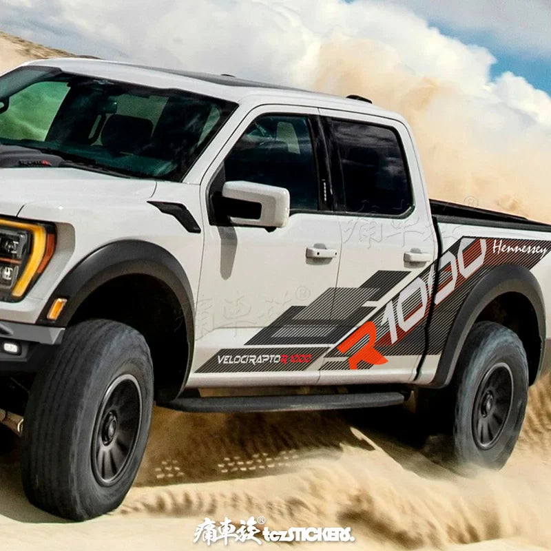 F-150 Raptor R Pickup Off-Road Racing Vinyl Decal | Body Modification Film & Decoration Sticker - 200000182:193#Image Color-  DRIVEN - 3
