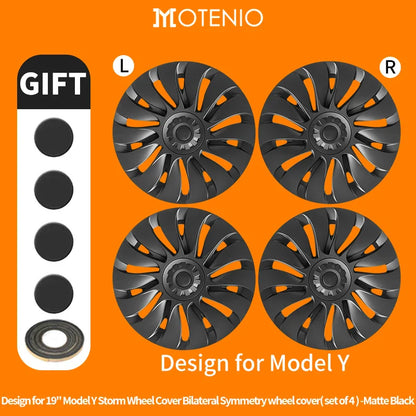 19" Blade Wheel Cover Caps for Tesla Model Y (2020–2024) | 4-Piece Full Coverage Hub Cap Set - 14:29#Cyclone Style;200007763:201336106-14:347#Arachnid Style;200007763:201336106-14:10#Storm Style;200007763:201336106-14:175#New Turbine Style;200007763:201336106-14:193#Blade Style;200007763:201336106-  DRIVEN - 10