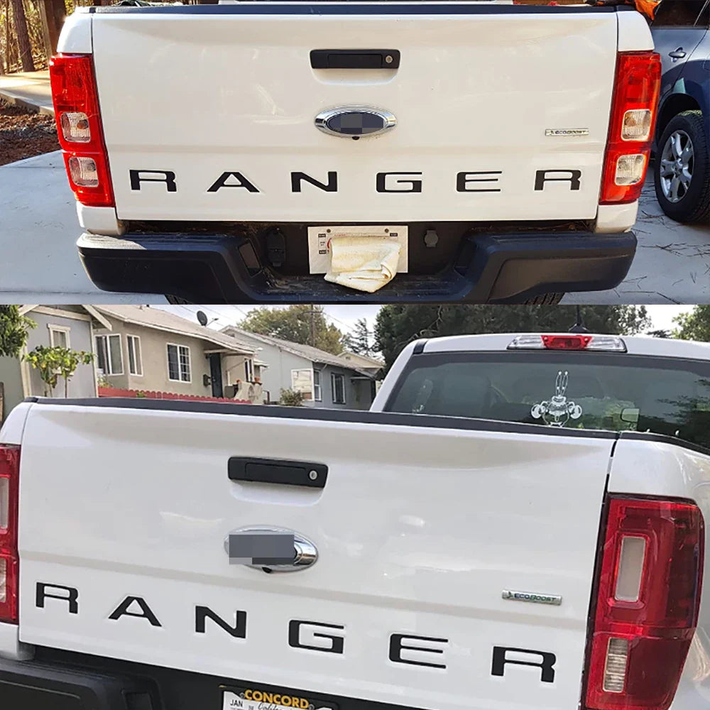 Tailgate Insert & Indent Letter Decal for Ford Ranger (2019–2021) | Vinyl Truck Sticker - 200000182:1052#Matt Black-200000182:496#Matt Silver-200000182:350850#Carbon Fiber-200000182:366#Glossy Yellow-200000182:175#Glossy Blue-  DRIVEN - 5