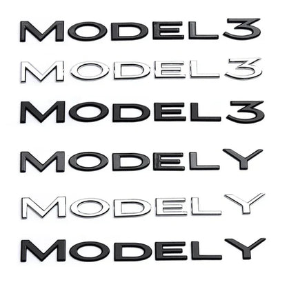 Original 3D ABS Letter Logo Emblem for Tesla Model 3 / Model Y | Rear Tailgate Trunk Badge - 200000182:10#MODEL Y Gloss Black-200000182:350852#MODEL Y Matte Black-200000182:366#MODEL Y Silver-200000182:193#MODEL 3 Gloss Black-200000182:29#MODEL 3 Matte Black-  DRIVEN - 1