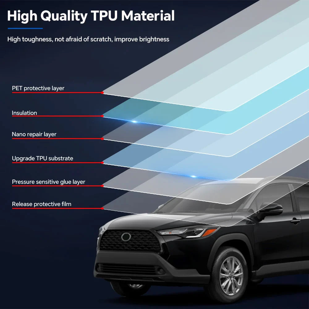 Precut PPF for Toyota Corolla Cross LE / XLE (2022–2024) | TPU Paint Protection Film - 14:29#Hood;5:200000990#Clear Film-14:193#Front;5:200000990#Clear Film-14:10#Rear Trunk;5:200000990#Clear Film-14:691#Doors;5:200000990#Clear Film-14:366#Rear Side;5:200000990#Clear Film-  DRIVEN - 5